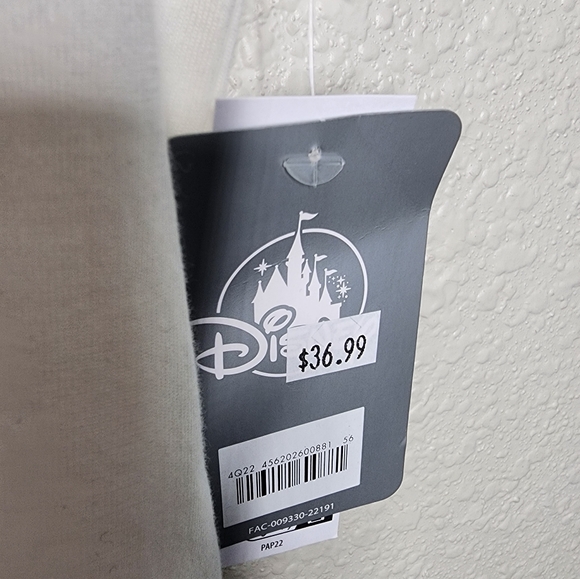 Disney Mickey Mouse White Cropped Short Sleeve T-Shirt New With Tags - Picture 4 of 11